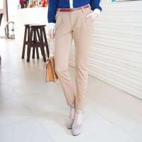 艾夫斯 女时尚利落气质OL休闲裤G21312217002(咖啡色/28)