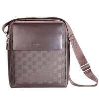 意大利EFOOL商务系列男士时尚公文包2201咖色格子