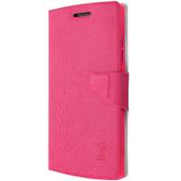 艾美克(IMAK) OPPO X909 Find 5 天逸皮套(松鼠纹)抗震防摔 (玫红色)