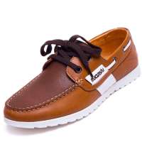 木村树男式休闲帆船鞋M363812暗棕41