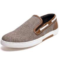 木村树男式低帮套脚帆布鞋板鞋M329713灰色44