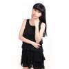 FRIZZ 女式 吊带连衣裙F11200424(黑色L)