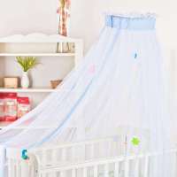 蒂乐落地式婴儿床蚊帐 DL6003B 蓝色