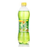美年达青苹果味汽水600ml瓶装
