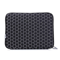 酷蛙15.6寸中性SSKIN系列高弹性球形纹笔记本内胆包1231黑白色