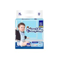 妈咪宝贝瞬吸干爽纸尿裤尿不湿大包XL(12kg以上)男32片