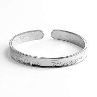 齐泉黄金999千足银手镯 Love Forever22g