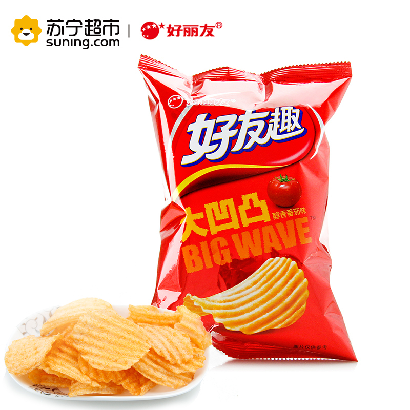 好丽友 (Orion) 好友趣(醇香番茄味)75g/袋 (新老包装交替发货中)薯片 零食 膨化 袋装 好丽友出品
