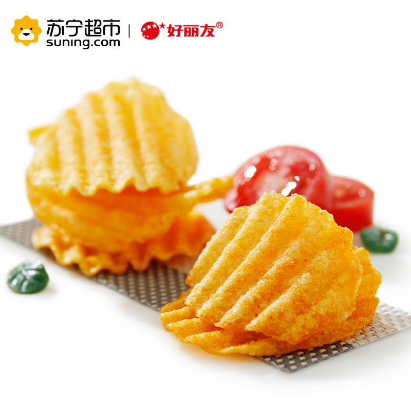 好丽友 (Orion) 好友趣(醇香番茄味)75g/袋 (新老包装交替发货中)薯片 零食 膨化 袋装 好丽友出品