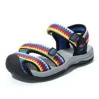 奈足沙滩凉鞋男童 大力水手童鞋 男童鞋凉鞋男黑/宝兰28