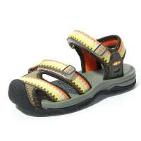 奈足沙滩凉鞋男童 大力水手童鞋 男童鞋凉鞋男军绿/桔红31