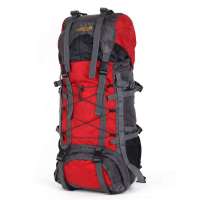 丹杰斯 户外运动大容量登山包-双肩背包-旅行包08-50升 红色