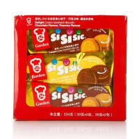 嘉顿 时时食快乐夹心饼干(提拉米苏味+巧克力味)234g/盒