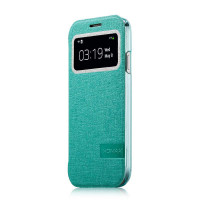 摩米士(MOMAX)开窗保护皮套 适用于适用于三星Galaxy S4 I9500 青色