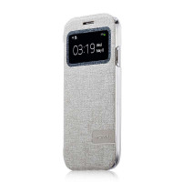 摩米士(MOMAX)开窗保护皮套 适用于适用于三星Galaxy S4 I9500 白色