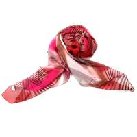 钱塘荷韵迷幻线雪纺长巾1439-1