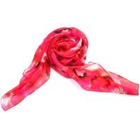 钱塘荷韵油画花卉雪纺长巾1440-3