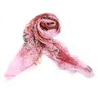 钱塘荷韵凤舞雪纺长巾1445-1