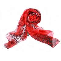 钱塘荷韵凤舞雪纺长巾1445-4