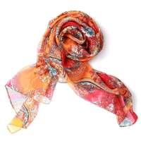 钱塘荷韵瑞缅之花雪纺长巾1453-1