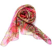 钱塘荷韵瑞缅之花雪纺长巾1453-3