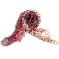 钱塘荷韵渐变豹纹雪纺围巾1460-2