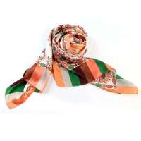 钱塘荷韵神秘花素绉缎长巾14771-1