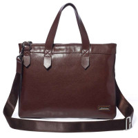 PRAJNAKU 睿库 单肩斜挎12寸电脑休闲包 2012A88-1 棕色