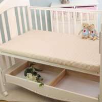 麻博士 棉麻婴儿床单 条纹宝宝床单 米色130*70