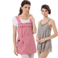 Joyncleon 婧麒防辐射衣服正品 银纤维孕妇防辐射服防辐射孕妇装春夏jc8311B粉红色XL