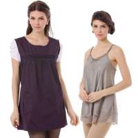 婧麒防辐射服 孕妇装防辐射孕妇装正品春夏孕妇防辐射服 银纤维衣jc8310B暗紫色L