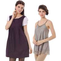 婧麒孕妇防辐射服 孕妇装防辐射孕妇装正品防辐射服 银纤维春夏衣jc8307B暗紫色XL