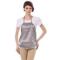 婧麒孕妇防辐射肚兜夏正品防辐射孕妇装孕妇防辐射衣服肚兜银纤维jc8008银灰色均码