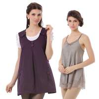 婧麒孕妇防辐射服 孕妇装银纤维防辐射孕妇装正品春夏防辐射衣服jc8302B暗紫色XL