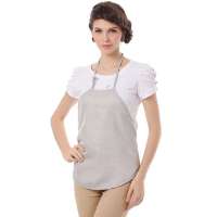 婧麒孕妇防辐射肚兜夏正品防辐射孕妇装孕妇防辐射衣服肚兜银纤维jc0002灰色均码