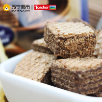 莱家黑巧克力味粒粒威化饼干125g 进口威化饼干 休闲零食