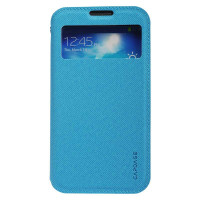 卡登仕(CAPDASE)三星S4 I9500 I9508 I9502 I959智能皮套带面盖吸附(蓝色)