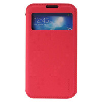 卡登仕(CAPDASE)三星S4 I9500 I9508 I9502 I959智能皮套带面盖吸附(红色)