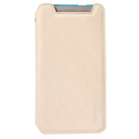 卡登仕(CAPDASE)HTC One 802d 802t 802面盖吸附皮套(白色)