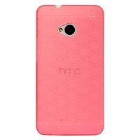 倍思(BASEUS)HTC One 802d 802t 802w太阳花保护套送膜(玫红色)