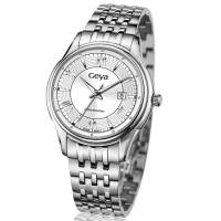 GEYA格雅全钢表带情侣款白盘女表G06156LwW