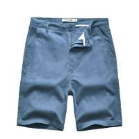 viishow  男士欧美风百搭纯色中裤热裤KD083(蓝色/33)