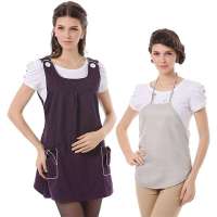 婧麒防辐射肚兜孕妇防辐射服 孕妇装防辐射孕妇装正品银纤维衣服jc8315A暗紫色L