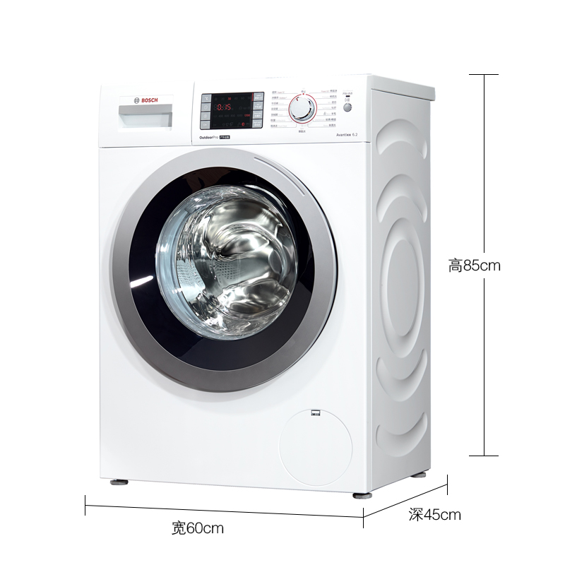 博世(BOSCH) XQG62-WLM244600W 6.2公斤 变频降噪滚筒洗衣机(白色)高清大图