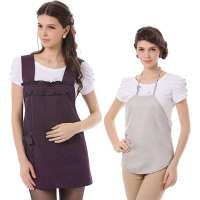 JoynCleon婧麒防辐射服 孕妇装银纤维防辐射孕妇装正品防辐射肚兜jc8311A暗紫色XL