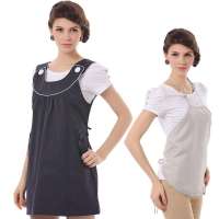 意大利婧麒防辐射服 孕妇装防辐射肚兜防辐射孕妇装正品银纤维衣jc8312A藏青色L