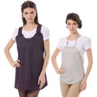 婧麒防辐射服 孕妇装银纤维防辐射肚兜防辐射孕妇装正品衣服特价jc8306A暗紫色XL