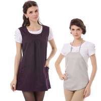 婧麒防辐射服 孕妇装防辐射孕妇装正品银纤维防辐射肚兜春夏衣服jc8301A暗紫色XL