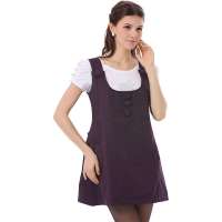 婧麒防辐射服 孕妇装防辐射孕妇装正品孕妇防辐射服春夏特价衣服jc8331暗紫色L