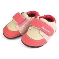 优安品优马系列春秋加绒款可调整脚背型胖脚宝宝软底学步鞋P11007粉色 14.5cm 